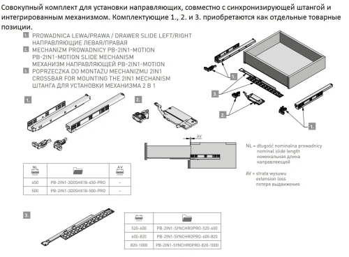 Интегрированный механизм Push to Open и Soft Close для Modern Slide Pro Soft Move фото 7
