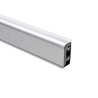 Плинтус ITALO WAP Thermoplast L-3м блестящий браш алюминий