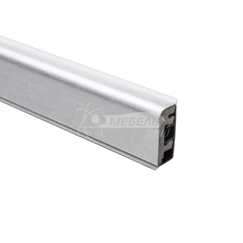 Плинтус ITALO WAP Thermoplast L-3м блестящий браш алюминий Плинтус ITALO WAP Thermoplast L-3м блестящий браш алюминий