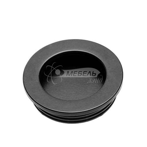 Ручка UZ-00B224 врезная круглая черная Ручка UZ-00B224 врезная круглая черная