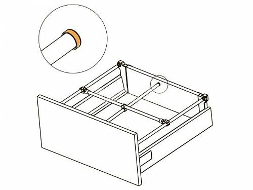 Заглушка для релинга поперечного белая 1100 мм для MODERN BOX фото 2 Заглушка для релинга поперечного белая 1100 мм для MODERN BOX фото 2
