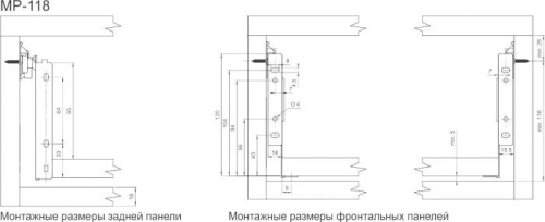 Метабоксы GTV белые 118х350 мм. фото 2