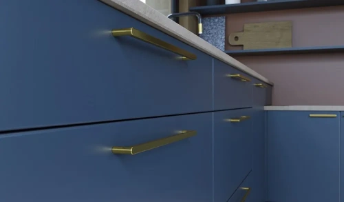 Ручка NYXA 320 мм, брашированное золото фото 6