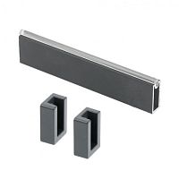 Штанга гард. прям. антискользящей вст. 12X32mm толщ. 1,5mm  L=3m, + крепл. с загл. 2 шт; антрацит