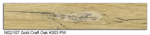 Дуб крафт золотой N02/107 Кромка (42х2) Polkemic ABS