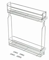 Корзина для карго бок.кр., под шарик. напр. H45, 2 полки, 150мм, без напр. эфф.хрома GTV