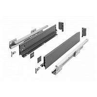 Выдвижной ящик AXISPRO 600мм антрацит - низкий H84