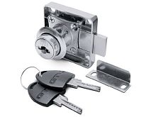 Замок квадрат 138 ZnAl + цифровой ключ ХРОМ GTV