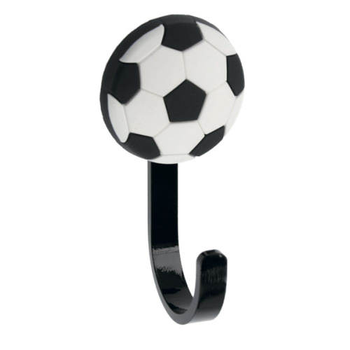 Крючок мебельный WM-BALL мяч, черно-белый