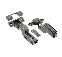 Петля SOLID PRO внутренняя, с регулировкой 3D, без евро, с комплектом заглушек, ЧЕРНАЯ