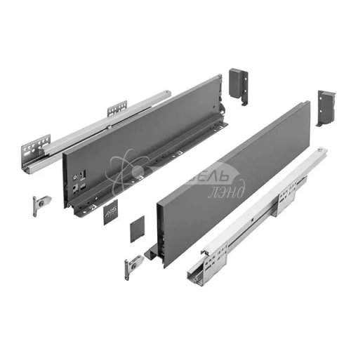 Выдвижной ящик AXISPRO 600мм антрацит - средний H116