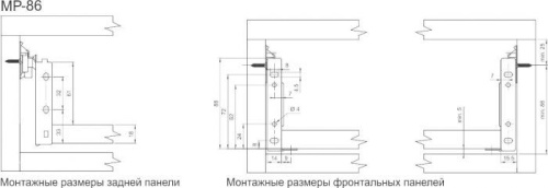 Метабоксы GTV белые 86х450 мм. фото 2