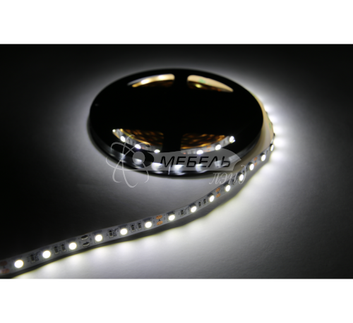 Лента Flash 5050, 300 LED холодный белый, 72Вт без силикона 10мм, рулон 5 м, 12В фото 2