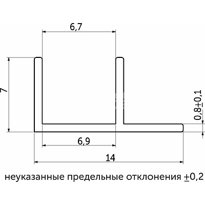 Планка д/скинали угловая 6мм матовая фото 2 Планка д/скинали угловая 6мм матовая фото 2
