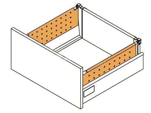 Боковина перфорированная L-450 высокая белая для MODERN BOX фото 2 Боковина перфорированная L-450 высокая белая для MODERN BOX фото 2