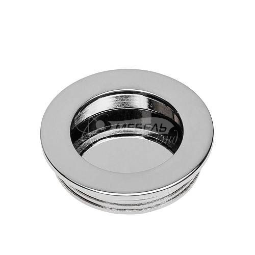 Ручка UZ-00B224 врезная круглая хром Ручка UZ-00B224 врезная круглая хром