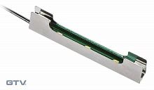 Клипса металлическая осветительная к стеклянным полкам DC 12V, LED теплый белый GTV