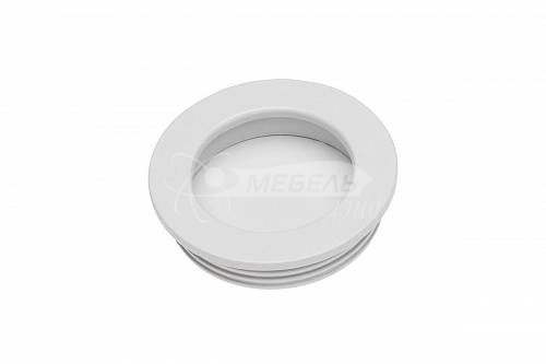 Ручка UZ-00B224 врезная круглая белая Ручка UZ-00B224 врезная круглая белая