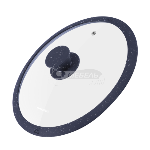 Крышка стеклянная MAUNFELD TRINITY MGL24SMBK с силиконовым ободком и ручкой, 24 см Крышка стеклянная MAUNFELD TRINITY MGL24SMBK с силиконовым ободком и ручкой, 24 см