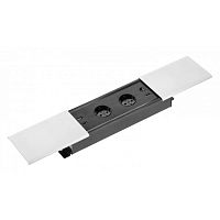 Удлинитель врезной PRESTINO, 2 гнезда schuko, USB A + C, RJ45, HDMI, кабель 1,5 м, белый
