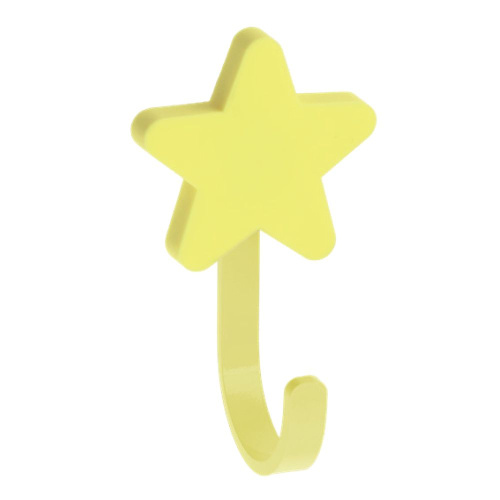 Мебельный крючок Star желтый