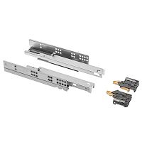 Направляющие MODERN SLIDE PRO L-300 полного выдвижения с выталкивателем, с 3D регулировкой, с синхронизацией открывания
