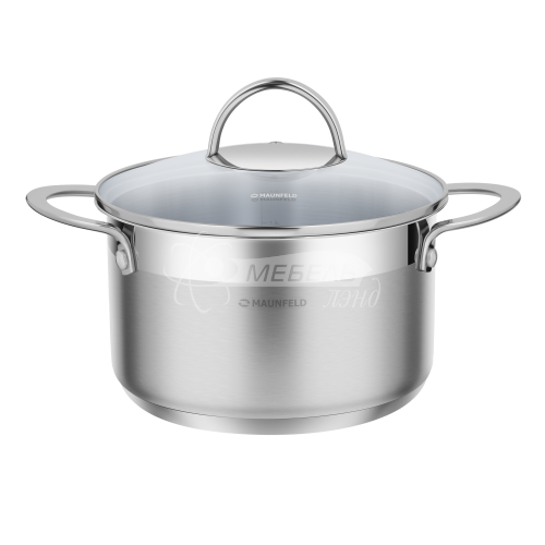 Кастрюля MAUNFELD GERDA MCS25S07 из нержавеющей стали со стеклянной крышкой, 18 см, 2,5 л. Кастрюля MAUNFELD GERDA MCS25S07 из нержавеющей стали со стеклянной крышкой, 18 см, 2,5 л.