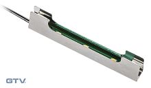 Клипса металлическая осветительная к стеклянным полкам DC 12V, LED теплый белый GTV
