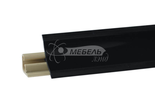 Плинтус LB 23 L-3000 черный глянец 117 Плинтус LB 23 L-3000 черный глянец 117