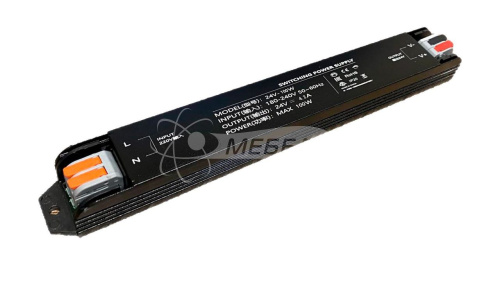 Блок питания SLIM BLACK 24V-100W (быстрозажимные клемы) сегмент LUX Блок питания SLIM BLACK 24V-100W (быстрозажимные клемы) сегмент LUX