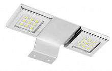 Точечный навесной светодиодный светильник Calderon 2*1, 6W, 12V, хром, холодный свет