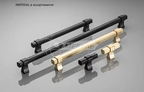 Ручка IMPERIAL L160/194мм черный матовый фото 2 Ручка IMPERIAL L160/194мм черный матовый фото 2