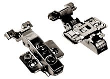 Петля SILENTO PRO GTV ZM-HCSLRALU08-3DBEO полунакладная для алюминиевых рамок самозакрывающаяся с клипом с ответной планкой H-0 , без еврошурупа, черная