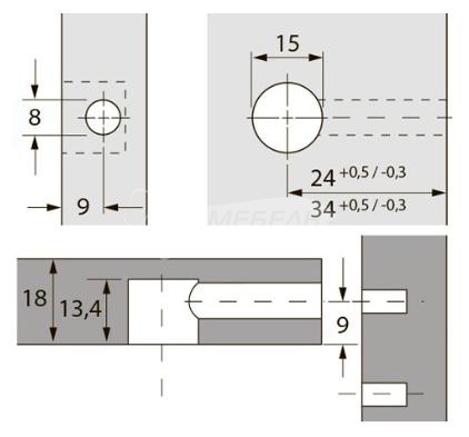 Эксцентрик Rastex15/18 + винт DU232 .Д-5мм,34мм фото 2 Эксцентрик Rastex15/18 + винт DU232 .Д-5мм,34мм фото 2