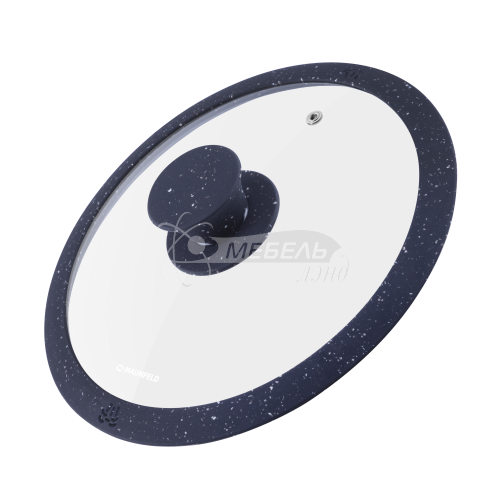 Крышка стеклянная MAUNFELD TRINITY MGL20SMBK с силиконовым ободком и ручкой, 20 см Крышка стеклянная MAUNFELD TRINITY MGL20SMBK с силиконовым ободком и ручкой, 20 см