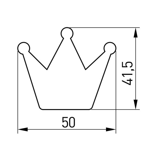 Ручка мебельная UM-CROWN корона, розовый фото 2 Ручка мебельная UM-CROWN корона, розовый фото 2