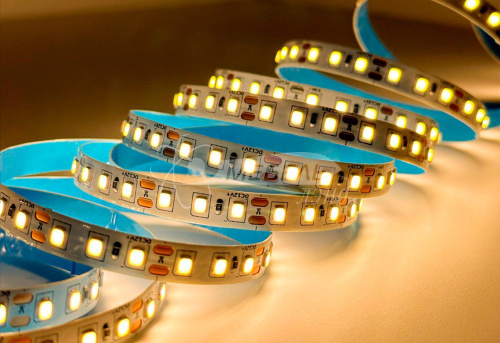 Светодиодная лента GS star 2835 120LED/m тепл. белый 12V Ver2 фото 2