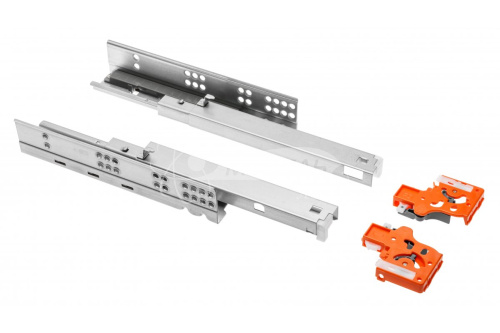 Направляющая нижнего монтажа PUSH TO OPEN с креплением ПОЛНОЕ выдвижение 350MM 25KG MODERN SLIDE Направляющая нижнего монтажа PUSH TO OPEN с креплением ПОЛНОЕ выдвижение 350MM 25KG MODERN SLIDE